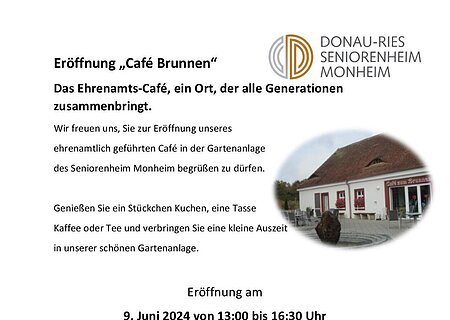 Ehrenamts-Cafè "Cafè Brunnen" am Seniorenheim