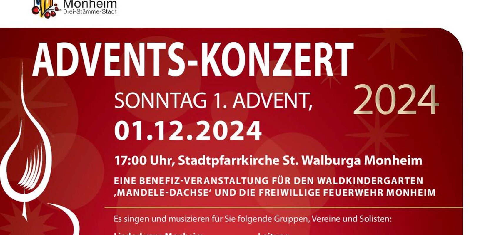 Adventskonzert 1.12.2024 in Monheim