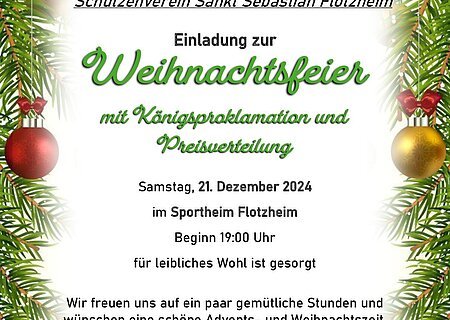 Weihnachtsfeier St. Sebastian Flotzheim 21.12.2024