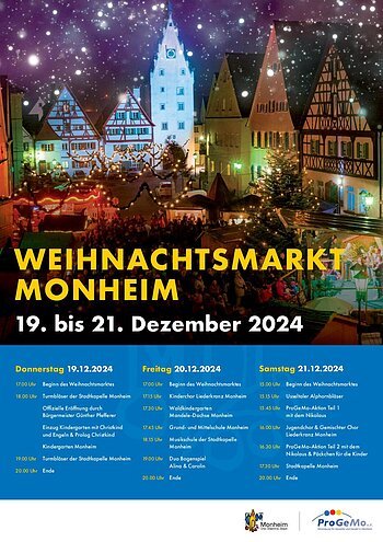 Weihnachtmarkt Monheim 19.-21.12.2024