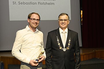 Ehrung Stadtmeister Schützen Andreas Auernhammer St. Sebastian Flotzheim